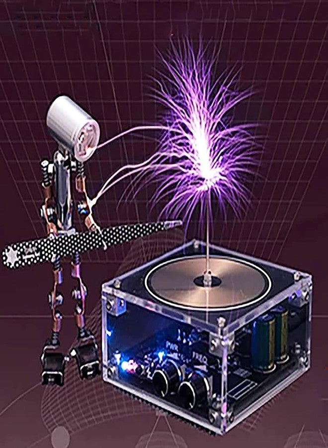 Yoqanr Musical Tesla Coil Speaker Bluetooth Music Tesla Coil Cool Gadgets Arc Plasma Loudspeaker Wireless Transmission Experiment Desktop Toy Model Science Education Tesla Toy - Image 5